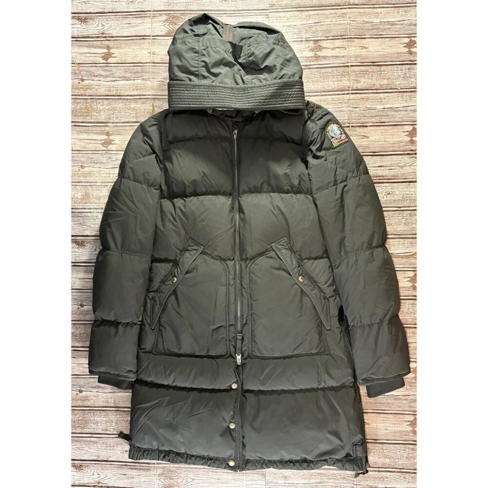 PARAJUMPERS Long Bear Down Puffer Jacket Coat Hooded size S color Black